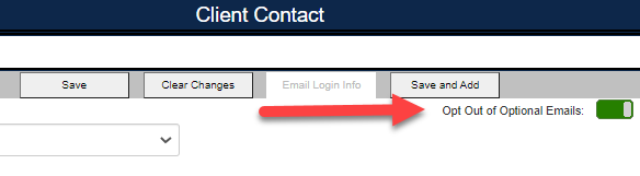 client management email notification opt out